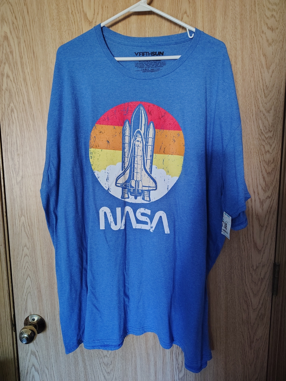 Fifth Sun Blue NASA Rocket Short Sleeve Tee